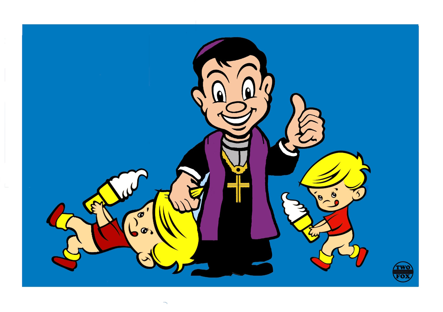 Priest - Original A3 Digital Print on heavy 250 GSM Matt Card. Hand signed by the artist and numbered.
