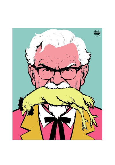 The Colonel - Original A3 High Quality Digital Print