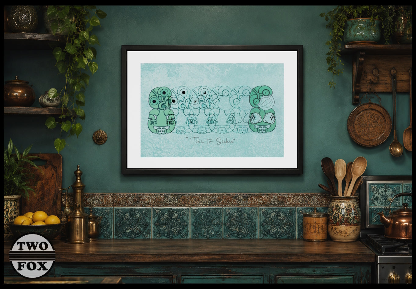 Tiki to Sickie - Original A3 High Quality Digital Print