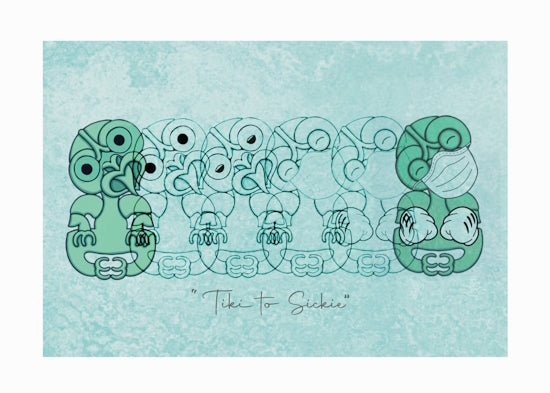 Tiki to Sickie - Original A3 High Quality Digital Print