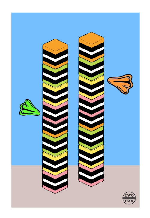 Just Plain Allsorts - Original A3 High Quality Digital Print